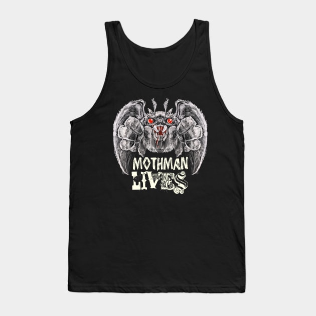 Mothman Lives! Tank Top by GodsBurden